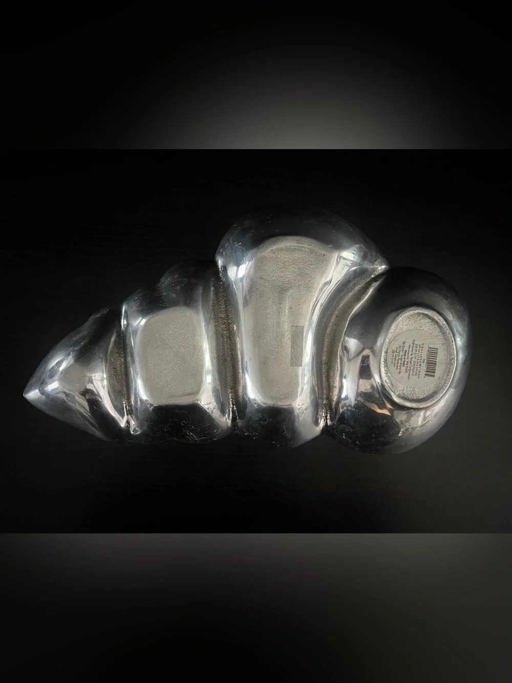Silver Conch Shell Serving Tray Cast Aluminum Metal by Target